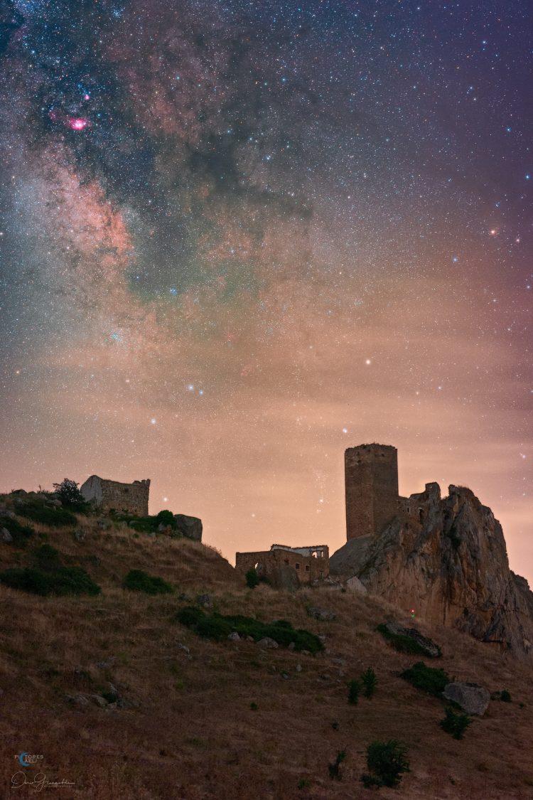 Galactic Center Above Castello Gresti