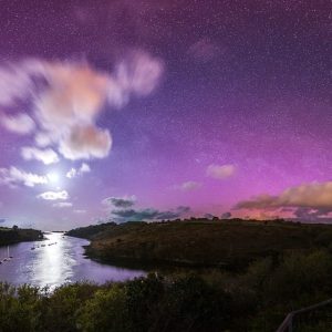 Aurora in Normandy Sky