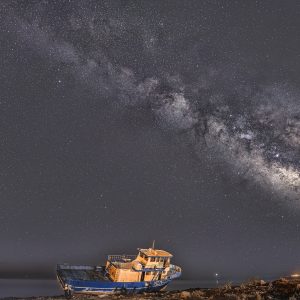 Milky Way Over the Boat