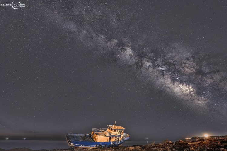 Milky Way Over the Boat