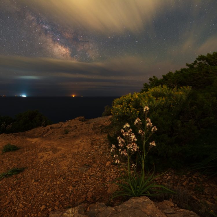 Milky Way Behind the Clouds