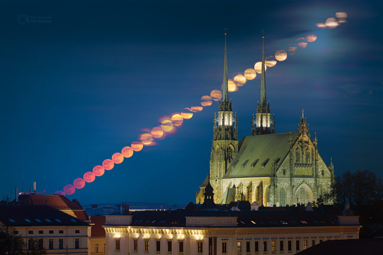 Lunar Passage Over Brno