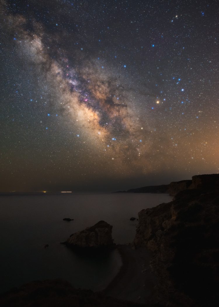 Milky Way Above the Kythira Island