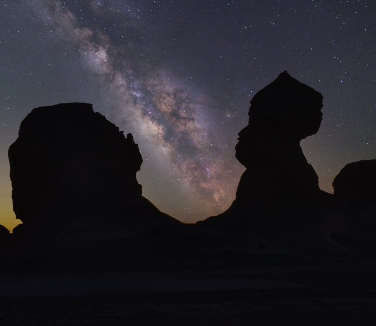 The Milky Way Over the White Desert