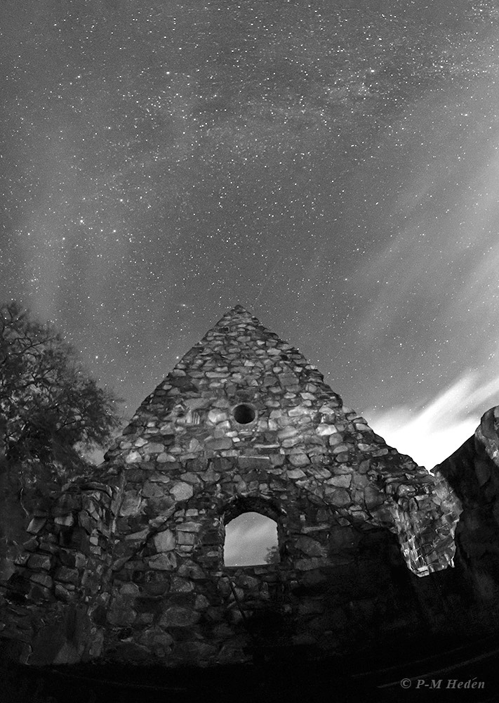 Milky Way Above Church Ruin
