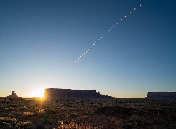 Annular Eclipse From Monument Valley