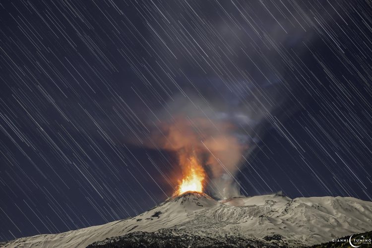 Erupting Etna Volcano