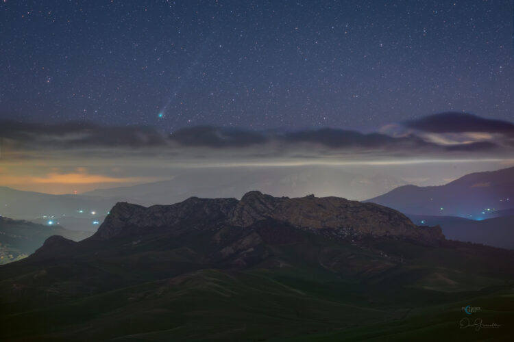 Comet Pons-Brooks Above Entella Rock