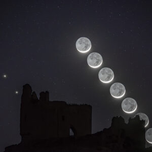 Moon, Jupiter, and the Castle