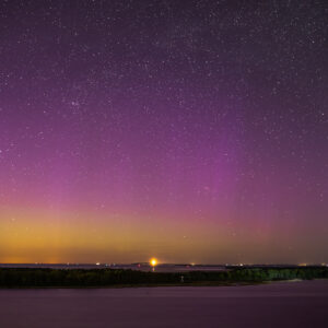 Northern Lights Over the Island of Hiddensee