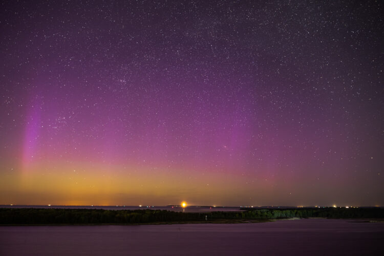 Northern Lights Over the Island of Hiddensee