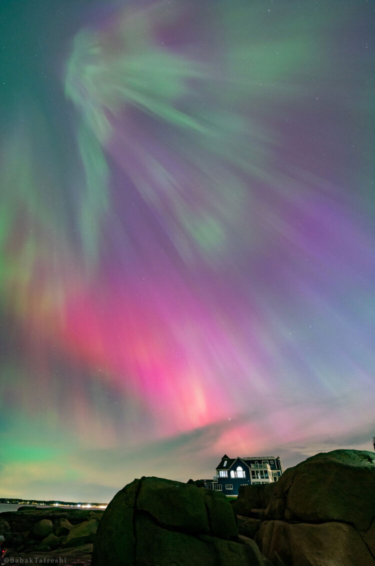 Aurora Storm Above New England