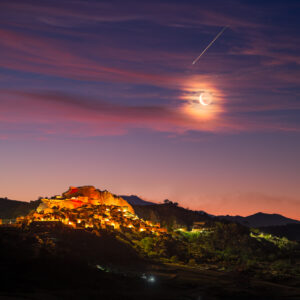 Moon Corona with Mars and Eta Aquaridi