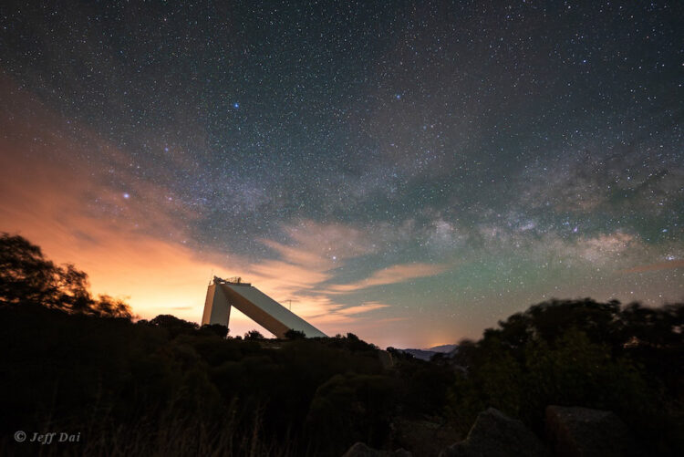 Milky Way Over McMath-Pierce Solar Telescope