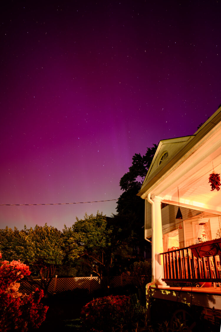 Northern Lights Over New York