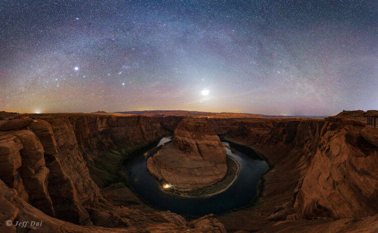 Horseshoe, Milky Way, and Zodiacal Light