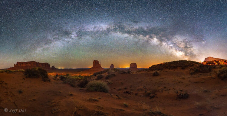 Milky Way Over the Monument Valley