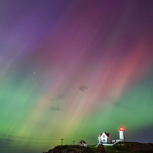 Aurora Pastel Above Nubble Lighthouse