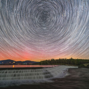 Ashokan Star Trails and Aurora