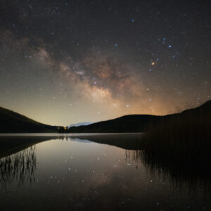 Milky Way Rising Above Lake Doxa