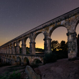 Stars Above the Aqueduct of Tarragona