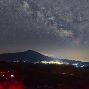 The Milky Way Above Mount Etna