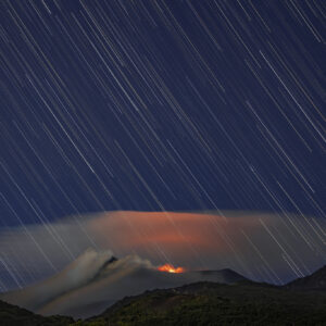 Volcanic Star Trails