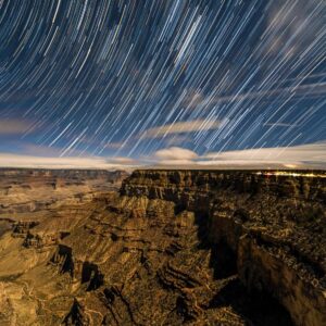 Rising Stars Above the Grand Canyon