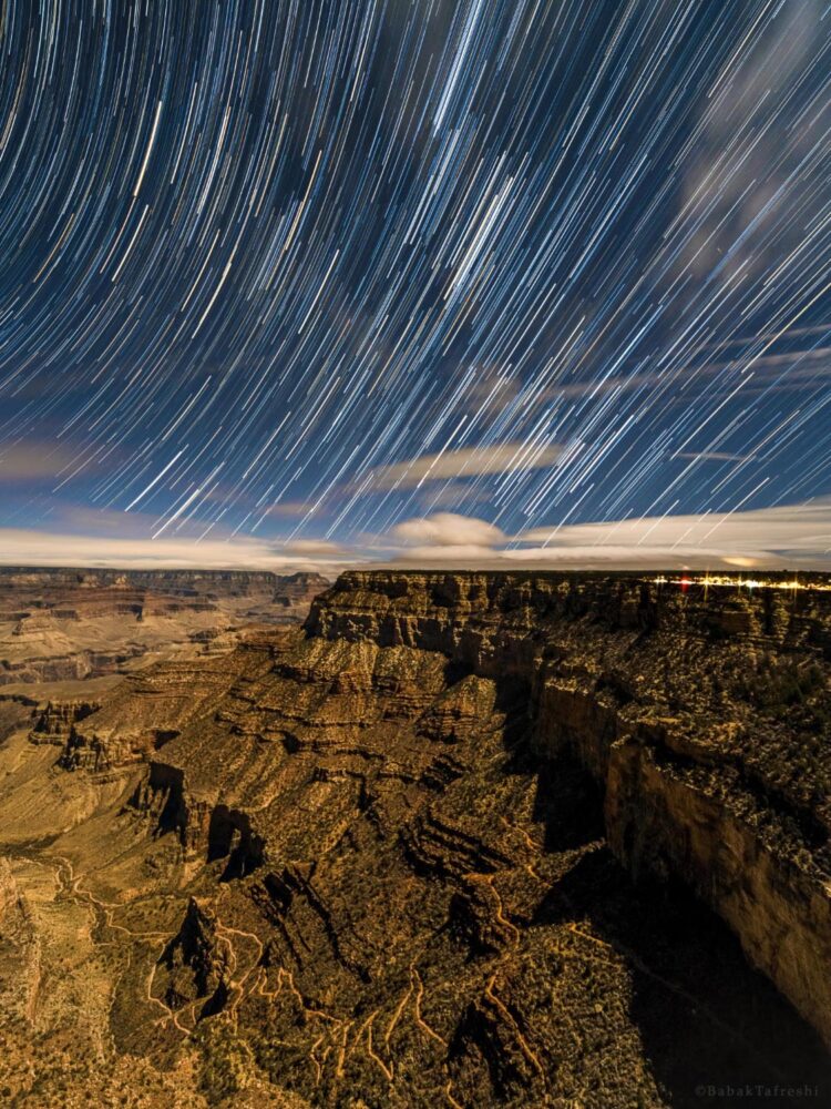 Rising Stars Above the Grand Canyon