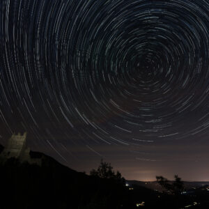 Star Trails Over Erbia Castle