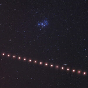 Jupiter and Mars Over Lake Kartal