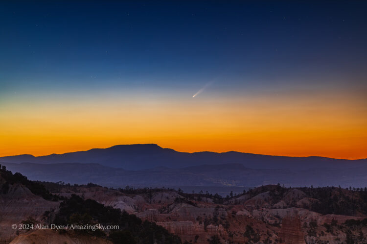 Comet T-A from Bryce Canyon