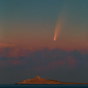 Comet NEOWISE Over the Islet of Females