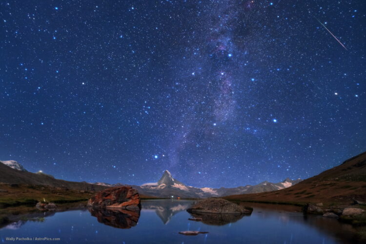 Summer Stars and Milky Way Above the Matterhorn