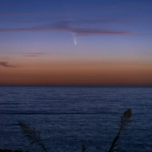 Comet T-A Over the Mediterranean Sea