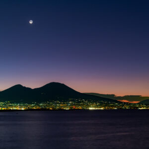 Comet, Moon and the Volcano