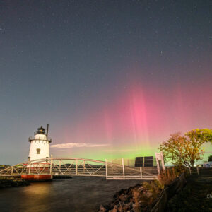 Aurora Over Sleepy Hollow Lighthouse