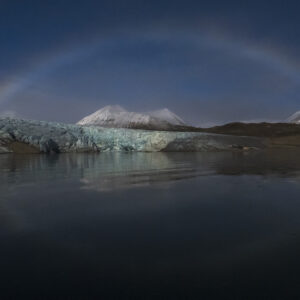 Moonbow on the Arctic