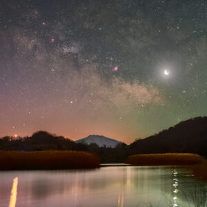 Moon, Venus, and Sgr A*