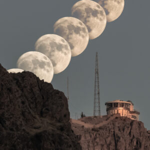 Moon and Observatory