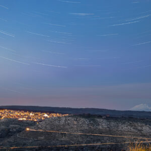 Star Trails at the Blue Hour