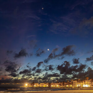 Venus, Saturn and the Moon