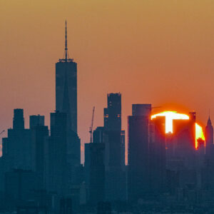 Green Flash Over Downtown NYC