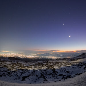 Saturn, Venus and the Moon