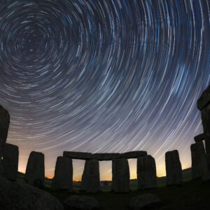 Star Trails Above Stonehenge