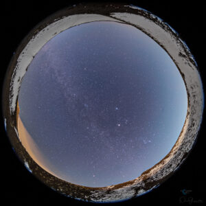 The Cosmos Within a Volcanic Crater