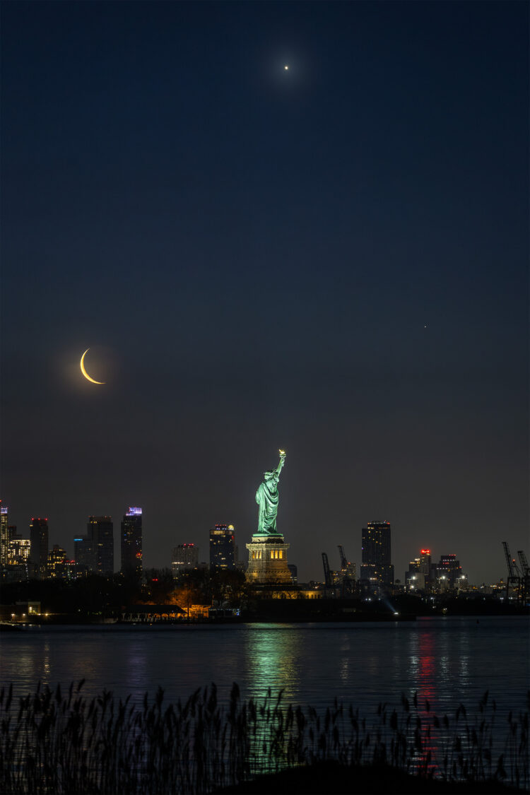 Moon, Venus, and Saturn