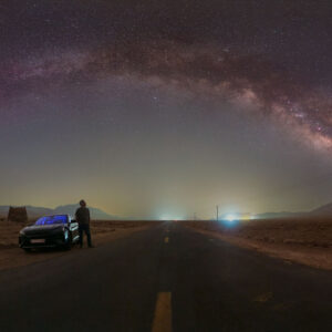 Milky Way Above a Road