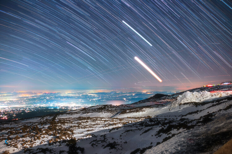 Star Trail and Light Pollution