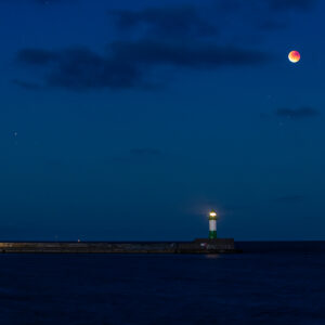 Lunar Eclipse at Twilight